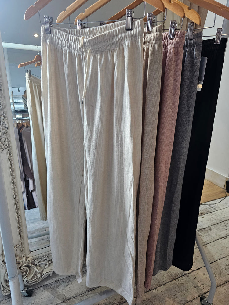 Knitted wide leg trouser - 6 colours