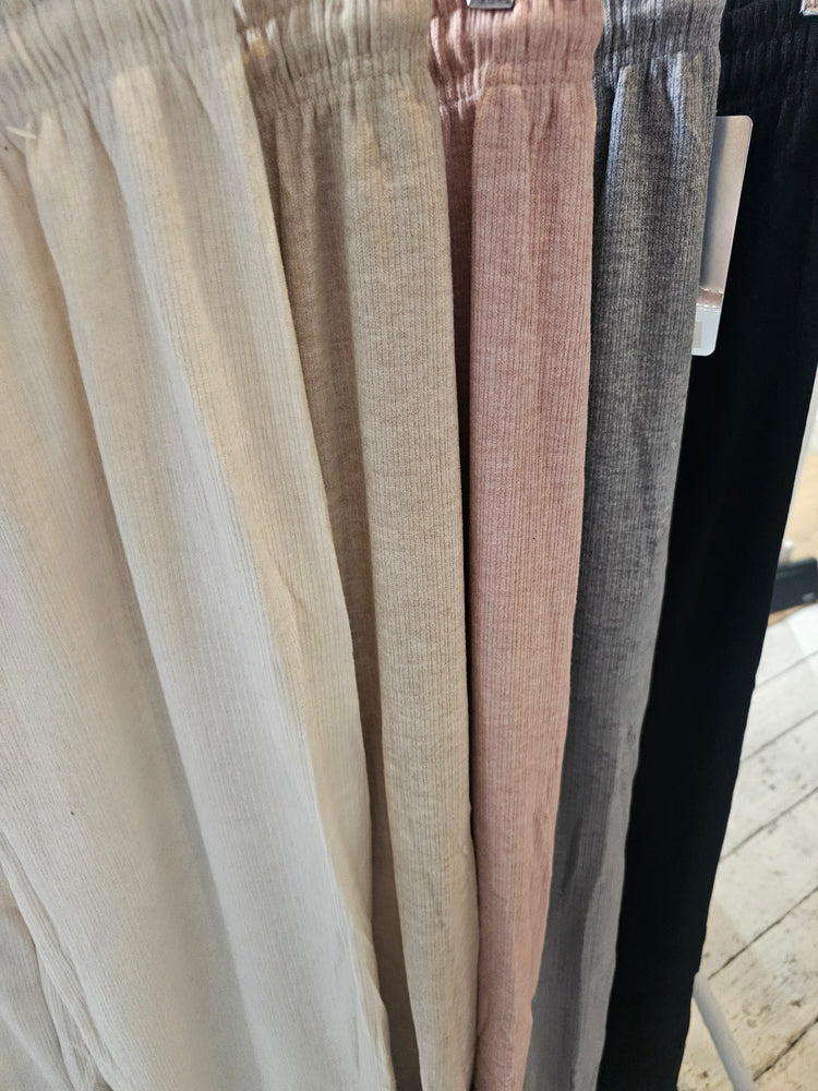 Knitted wide leg trouser - 6 colours