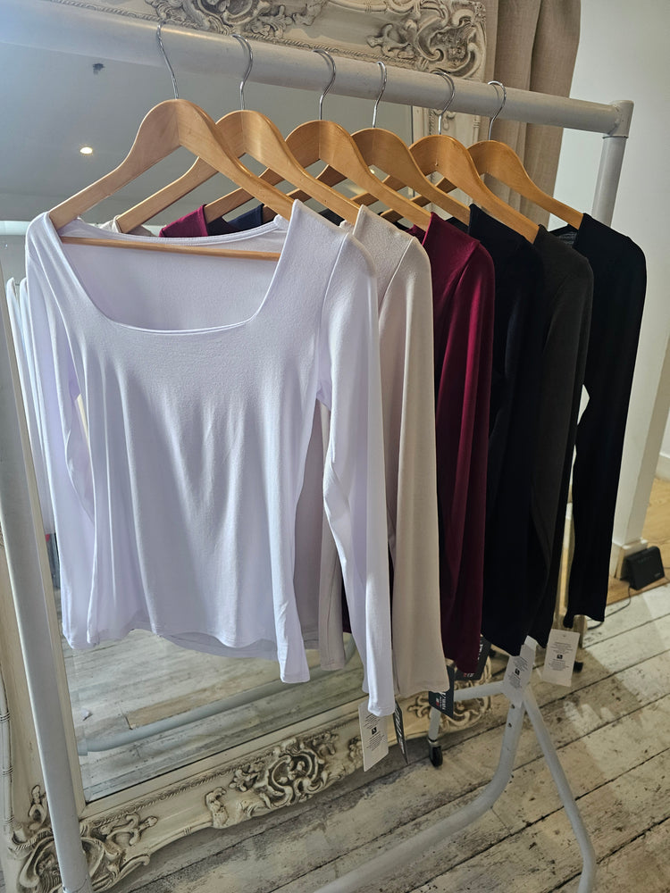 SQUARE NECK TOP (6 COLOURS)