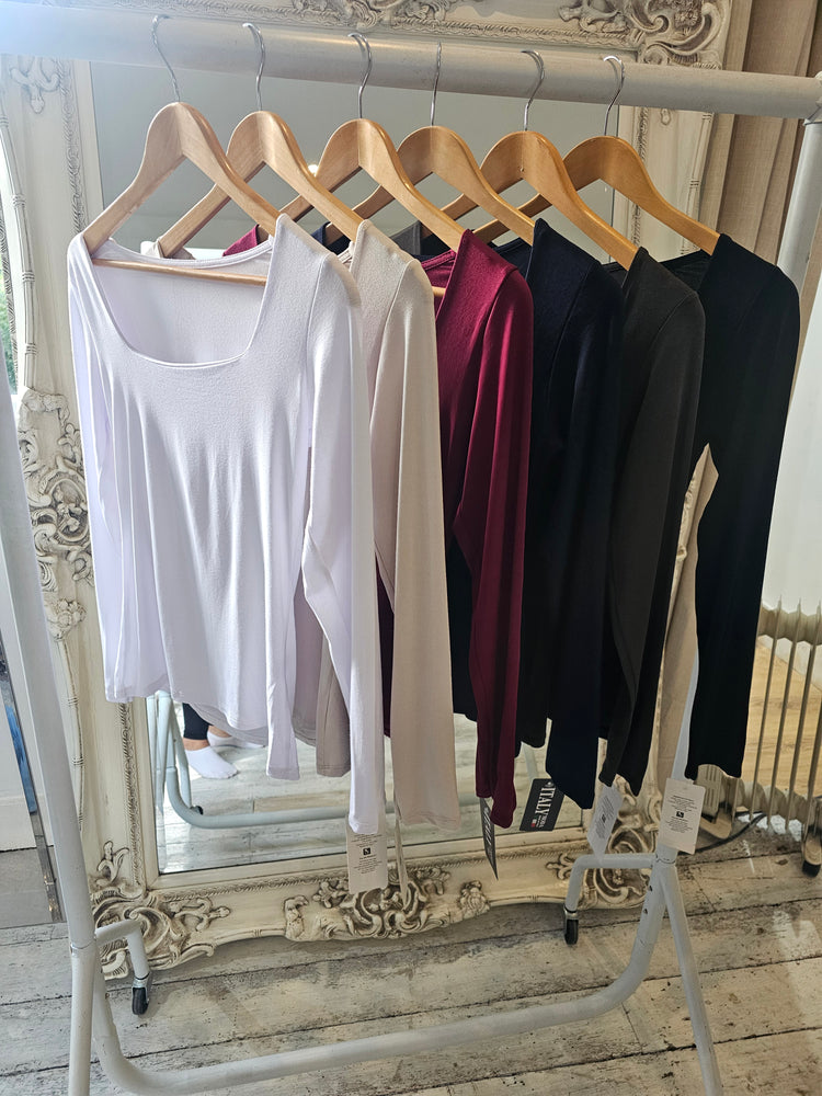 SQUARE NECK TOP (6 COLOURS)