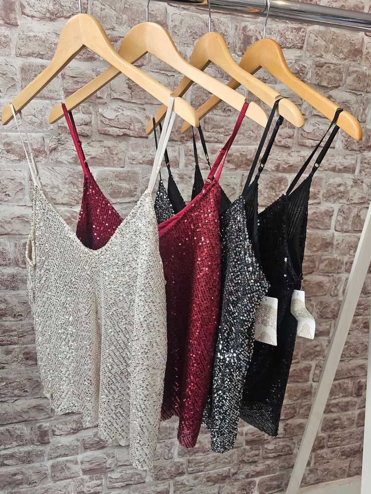 Sequin Vest (Various Colours)