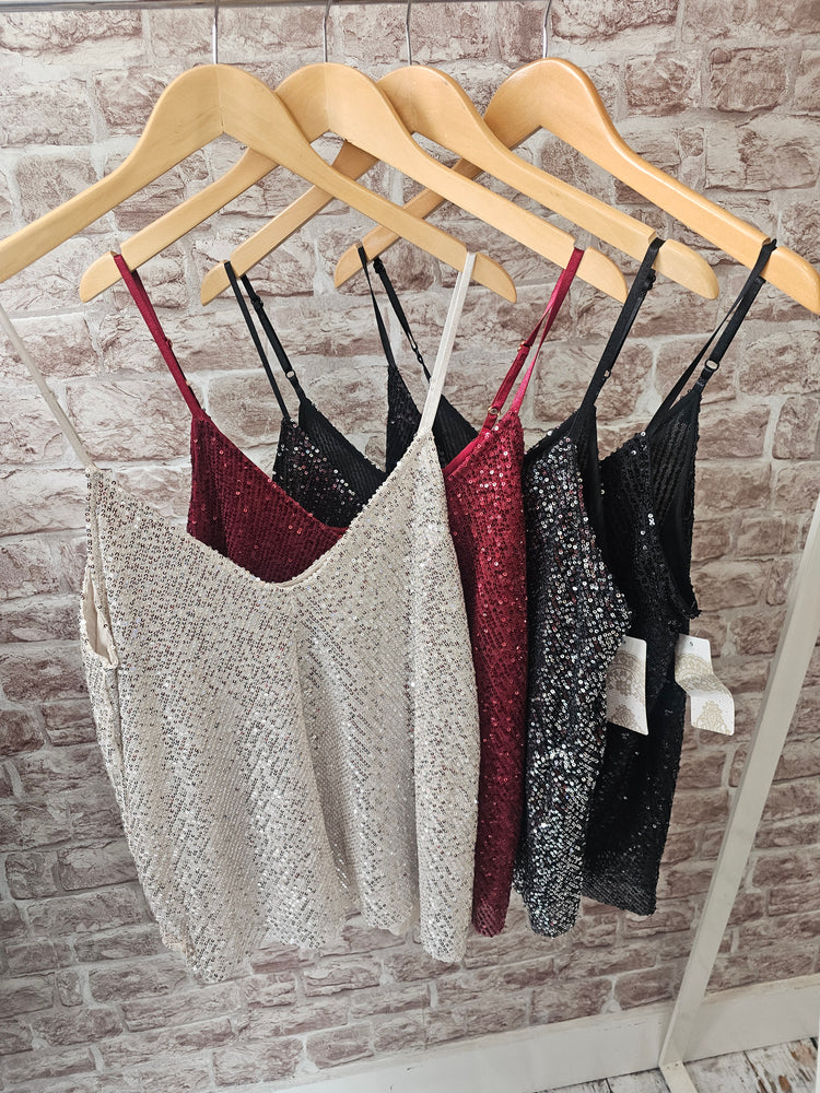 Sequin Vest (Various Colours)