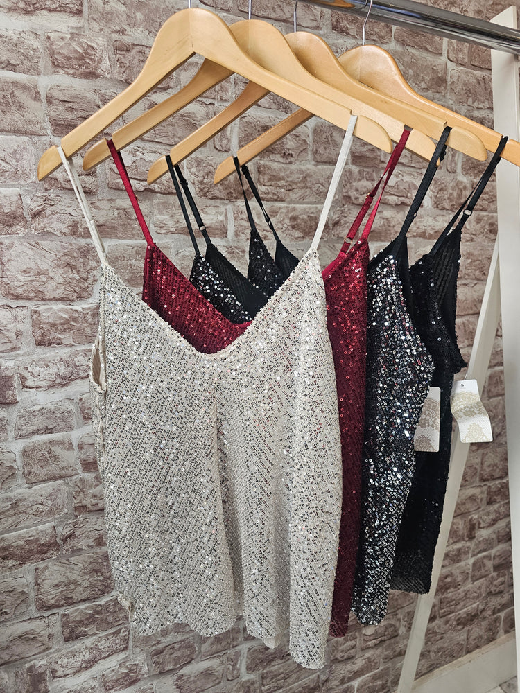 Sequin Vest (Various Colours)