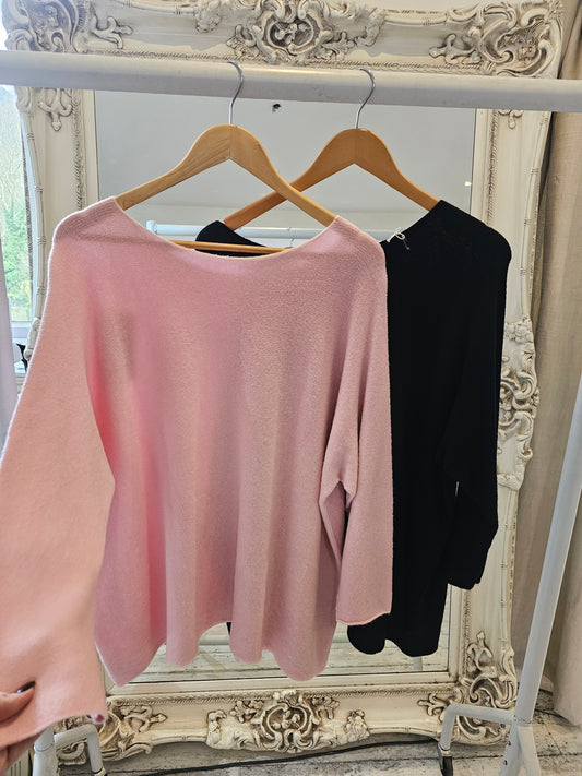 Supersoft oversized batwing jumper (various colours)