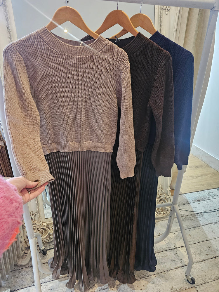 Round neck jumper dress (various colours)