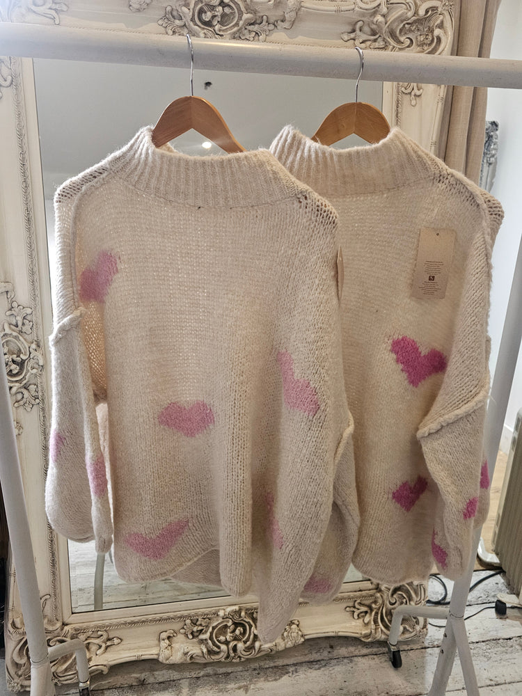 Elsie heart jumper (two variations)