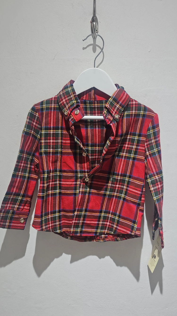 Unisex Tartan Red Shirt