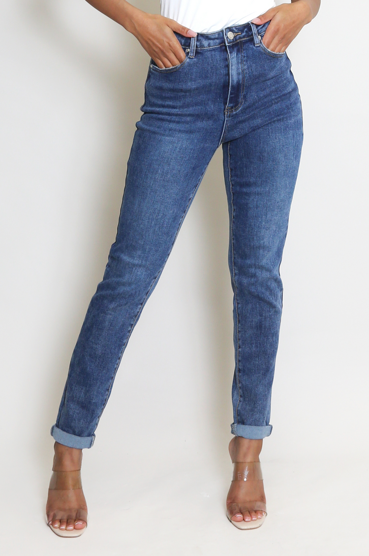 Mid Blue Regular Denim Jeans