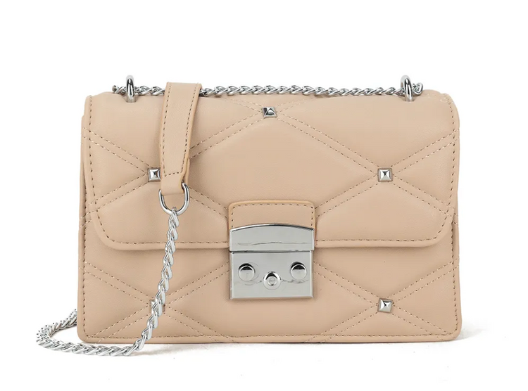 Elle stud detail crossbody bag