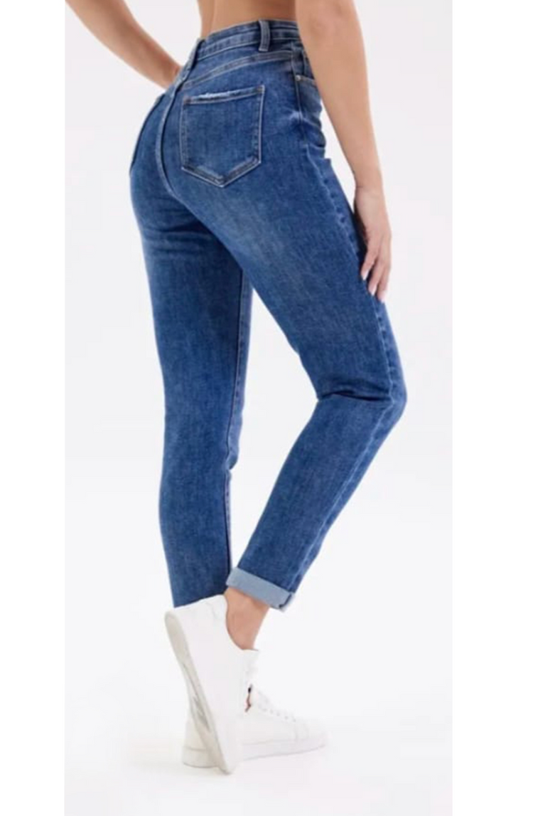 Mid Blue Regular Denim Jeans